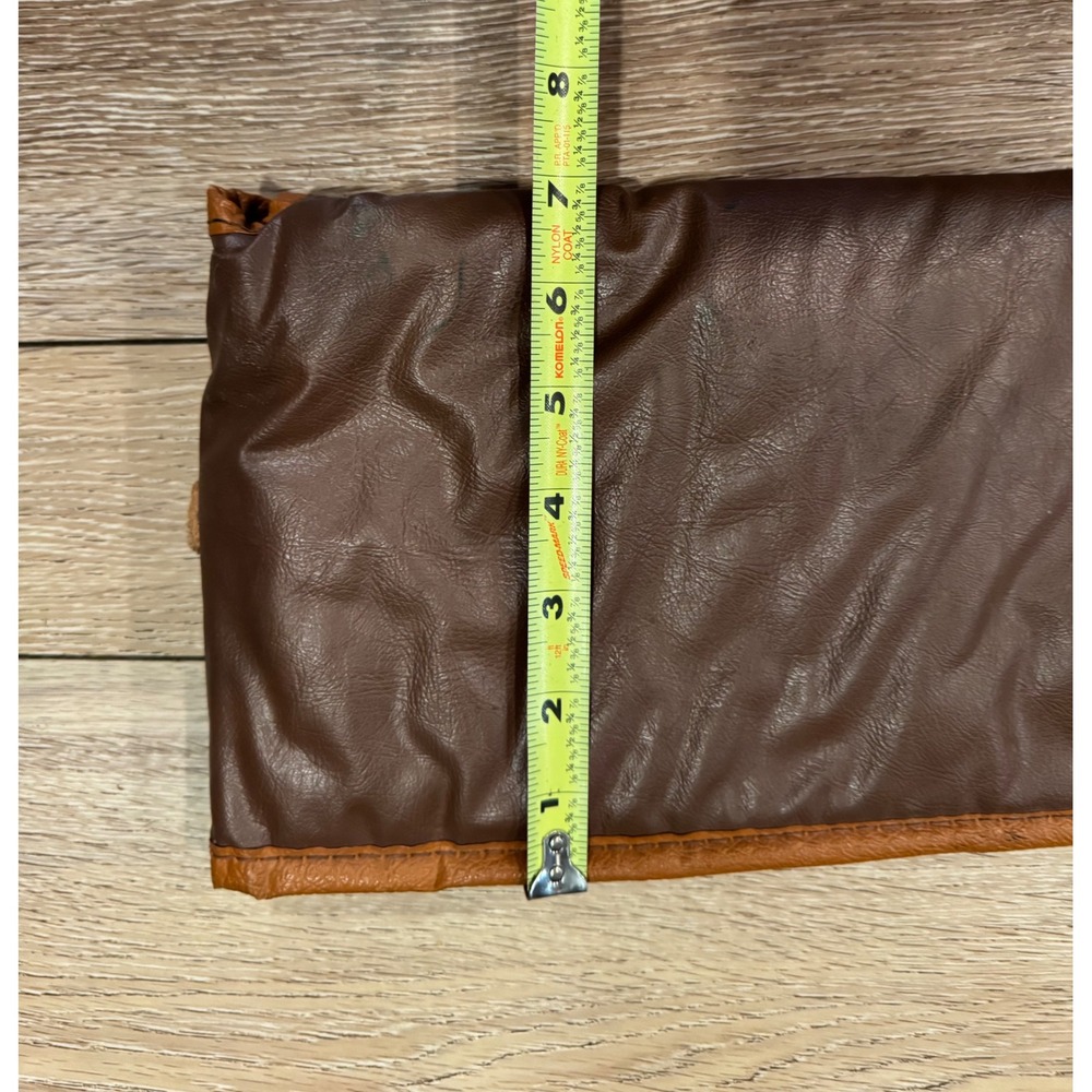 Vintage Brown Padded Soft Rifle Shotgun Case 46 Inch Buckle Closure Carry Handle - Picture 9 of 10